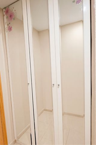 Armario puertas espejo con flores