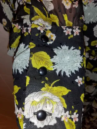 Vestido Zara Estampado Floral Talla XS