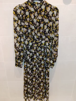Vestido Zara Estampado Floral Talla XS