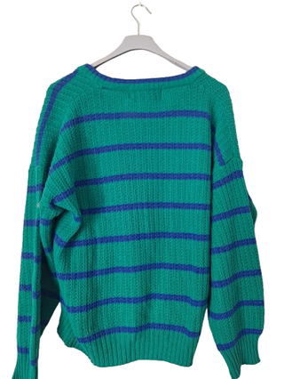 Jersey Jonker Rayas Verde y Azul Talla L