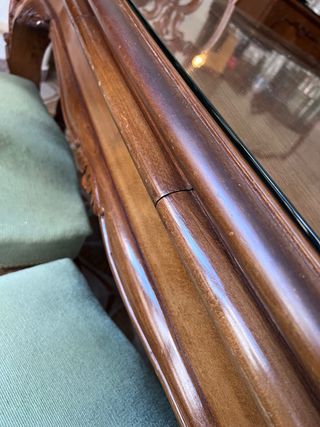 Mesa de comedor extensible de madera