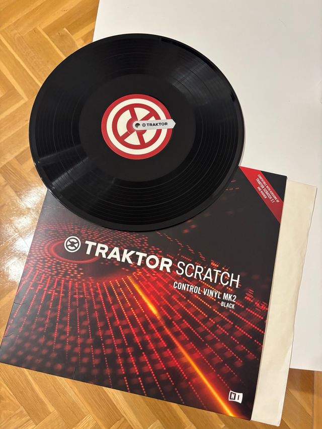 Vinilo Traktor Scratch MK2 Control Vinyl Nero