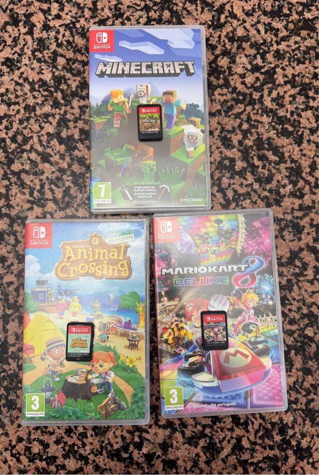 Nintendo Switch OLED + 3 Juegos + Funda