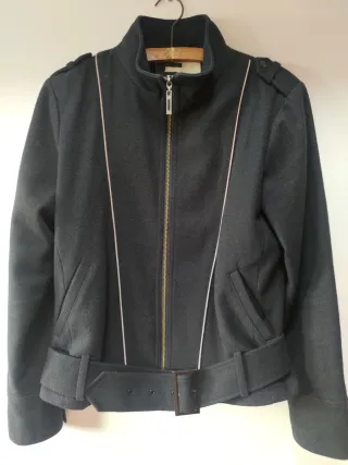 Chaqueta Invierno Mujer Negra/Gris