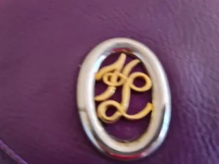 Borsa Karl Lagerfeld viola con logo oro