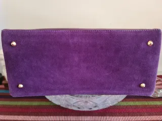 Borsa Karl Lagerfeld viola con logo oro