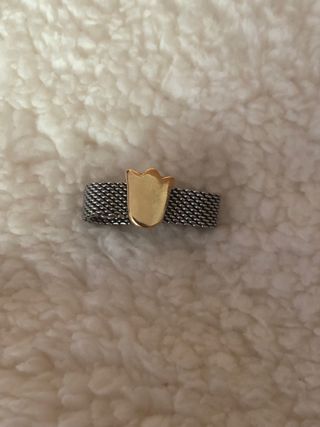 Anillo Tous Flor Oro y Plata verdadero