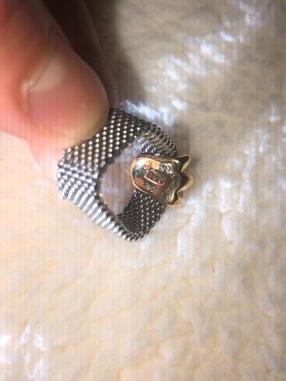 Anillo Tous Flor Oro y Plata verdadero