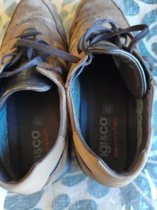 Zapatos de piel marrones GORE TEX