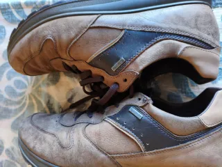 Zapatos de piel marrones GORE TEX