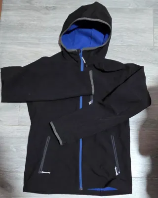 Anorak adolescente negro y azul Talla M