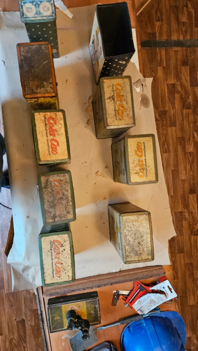 9 Latas Antiguas Cola Cao