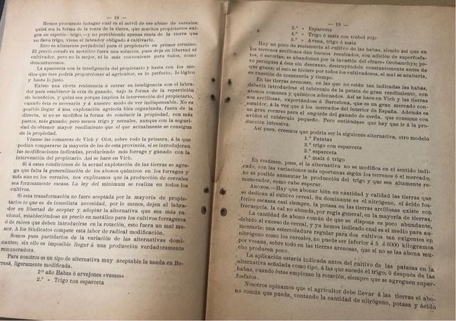 Mejoras en el Cultivo del Trigo 1909