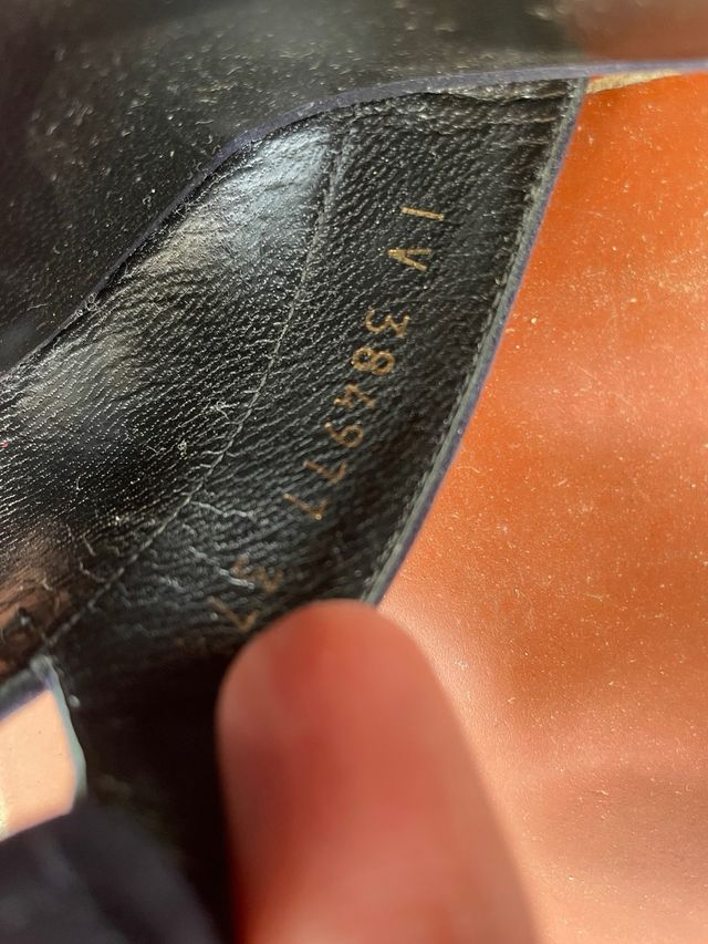 Sandalias YSL modelo Farrah Terciopelo Azul 37,5