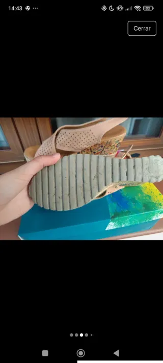 Sandalias cuña cruzadas beige