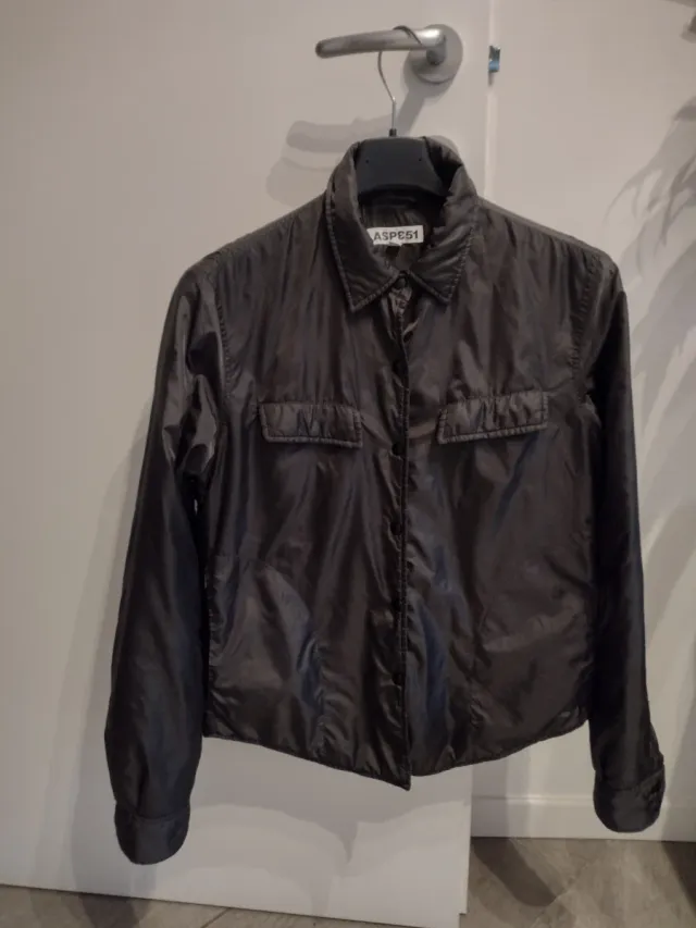 Giacca camicia Aspesi grigia