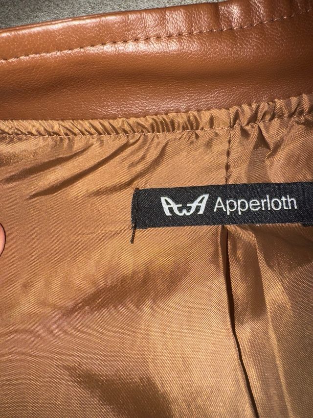 Giubbino ecopelle marrone taglia M