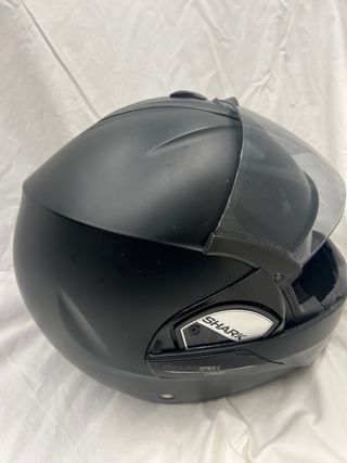 Casco Moto Modular Jet Shark Negro