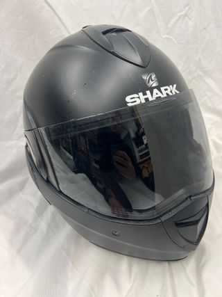 Casco Moto Modular Jet Shark Negro