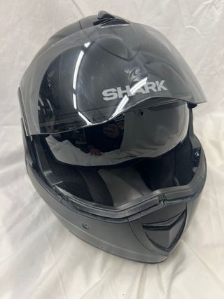 Casco Moto Modular Jet Shark Negro