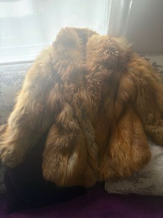 Chaquetón de zorro espectacular