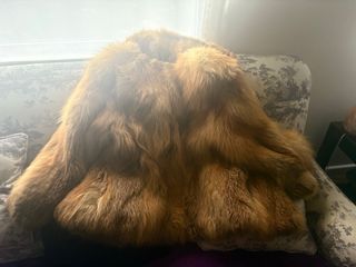 Chaquetón de zorro espectacular