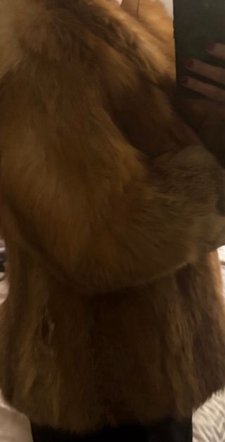 Chaquetón de zorro espectacular