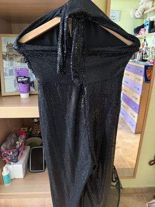 Mono fiesta lentejuelas negro