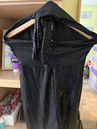 Mono fiesta lentejuelas negro