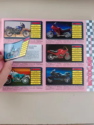 Álbum Motociclismo Colección Cromos