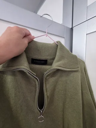 Jersey de punto blanco mujer