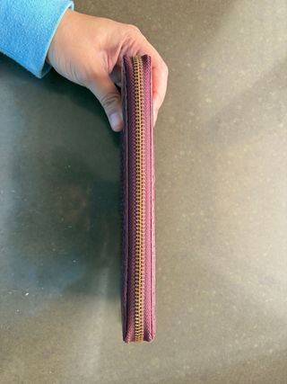 Cartera Bimba y Lola color burdeos perforada