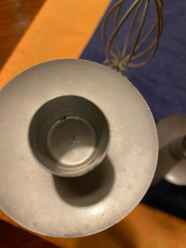 Set 3 Portacandele Metallo