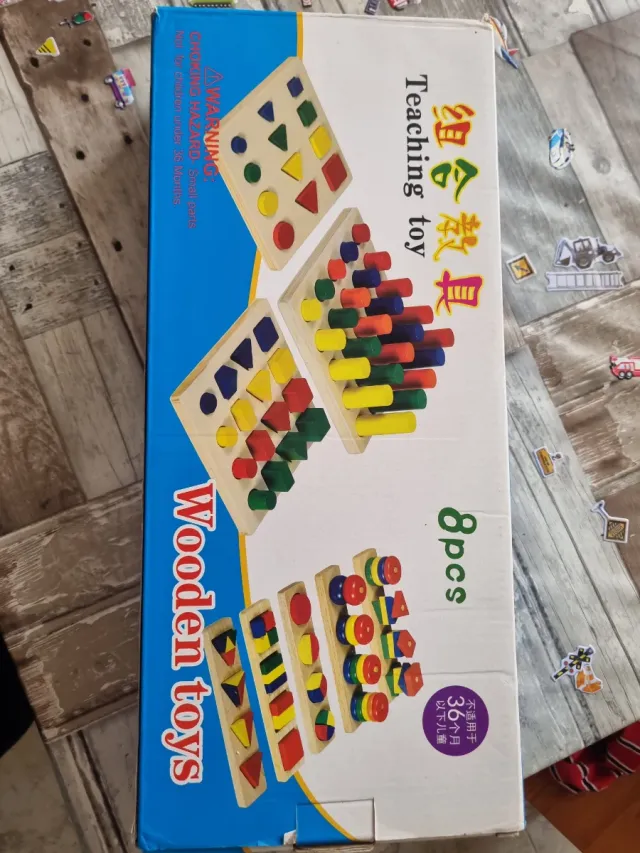 Juguetes de madera Montessori 8 piezas