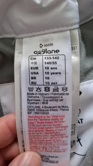 Pantalón de esquí para niña T.10