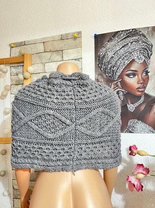 Bufanda Poncho Oysho Gris Talla Única