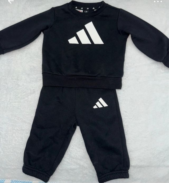 Completo Adidas bambino nero