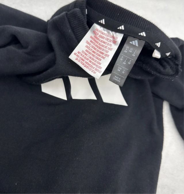 Completo Adidas bambino nero