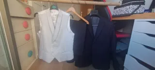 Traje de Novio/Ceremonia gris y Negro Talla M