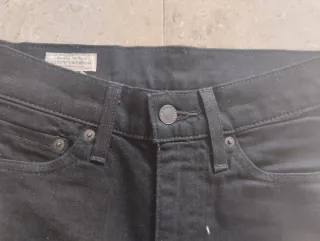 Pantalones Levis Negros W27 L32 Lot 510