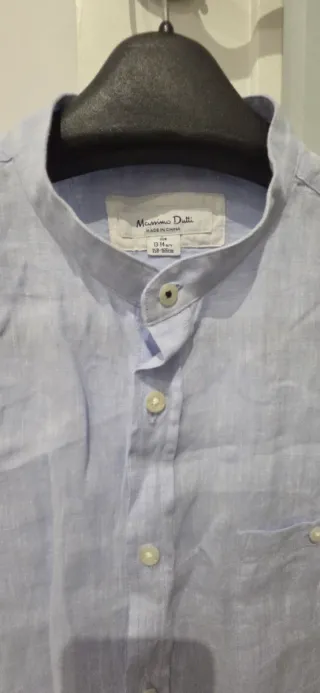 Camisa Massimo Dutti azul Talla 13-14 años
