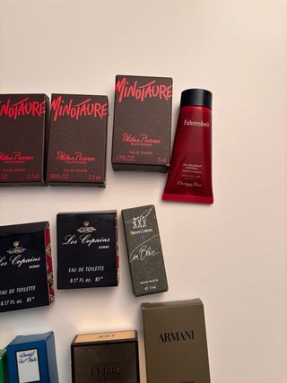 profumi miniature Homme anni ‘80 da collezione