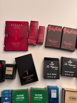 profumi miniature Homme anni ‘80 da collezione