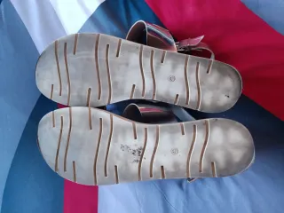 Sandalias plateadas con plataforma