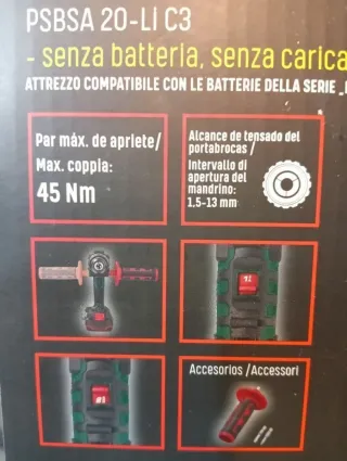 Percusión Atornillador Batería PARKSIDE