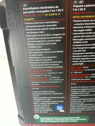 Percusión Atornillador Batería PARKSIDE