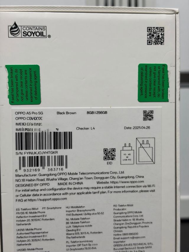 OPPO A5 Pro 5G 8GB RAM 256GB