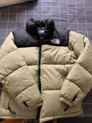 Chaqueta The North Face Plumas Negra y Verde