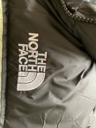 Chaqueta The North Face Plumas Negra y Verde
