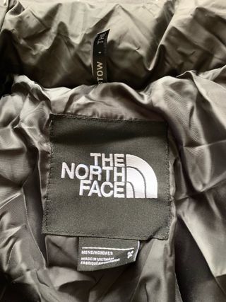 Chaqueta The North Face Plumas Negra y Verde